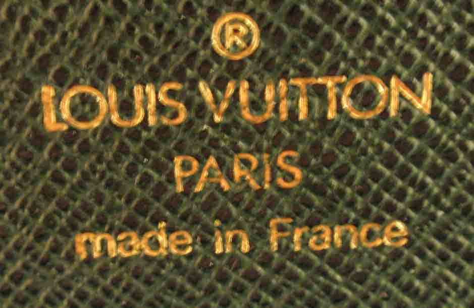 Louis Vuitton Dark Green Leather Briefcase