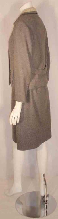 Maggie Rouff 2pc Wool Coat and Dress Set 1