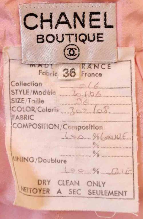 Chanel 2pc Light Pink  Jacket and Skirt Set