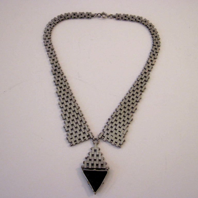 Machine Age Necklace by Jakob Bengel Germany 1930 For Sale at 1stDibs
