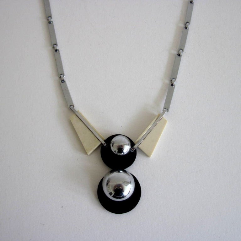 Art Deco Necklace Germany 1930 attributed to Henkel & Grosse For Sale 2