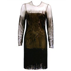 Current Naeem Khan Black Beaded Gatsby Dress