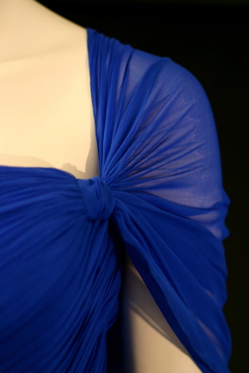 Jason Wu Cobalt Blue One Shoulder Evening Gown 1