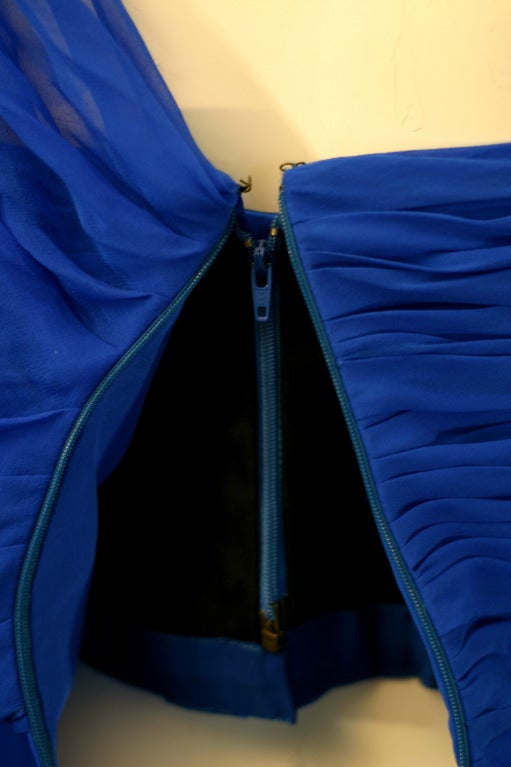Jason Wu Cobalt Blue One Shoulder Evening Gown 2