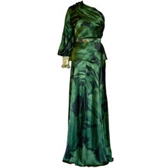 Pamella Roland Emerald Green Dress