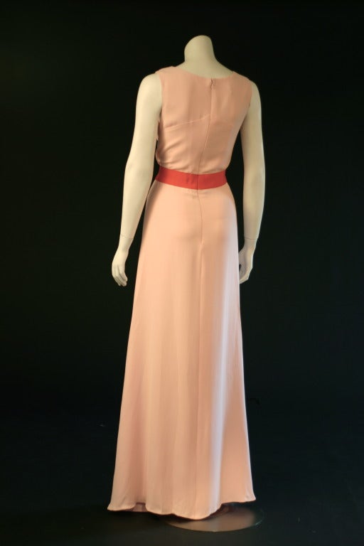 New Pink Oscar de la Renta Evening Gown For Sale 2