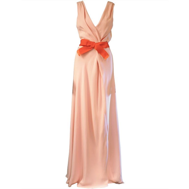 New Pink Oscar de la Renta Evening Gown For Sale