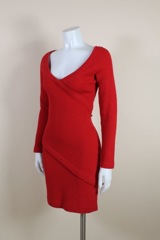 Women's Patrick Kelley Cherry Red Knit Dress