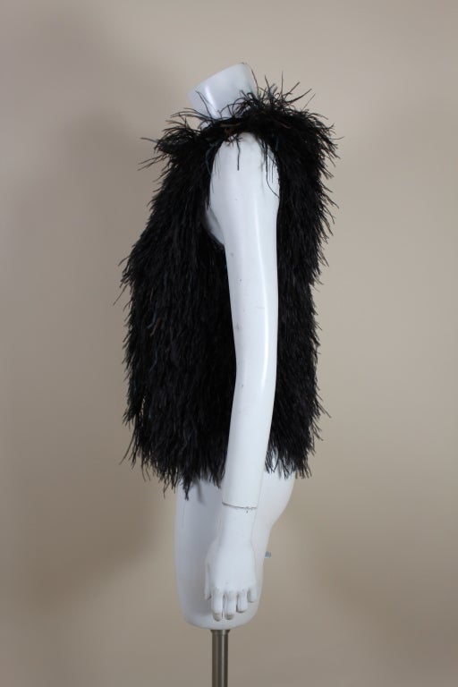 Summer 2003 Lanvin Ostrich Feather Vest 2