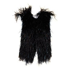 Summer 2003 Lanvin Ostrich Feather Vest at 1stDibs