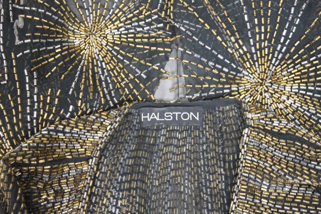 1970's Halston Beaded Chiffon Jacket 7