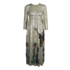 1960’s Burke-Amey Sequined Butterfly Gown