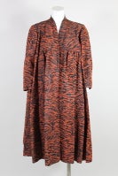 Vintage 1960’s Lifetime Balenciaga Tiger Silk Swing Coat