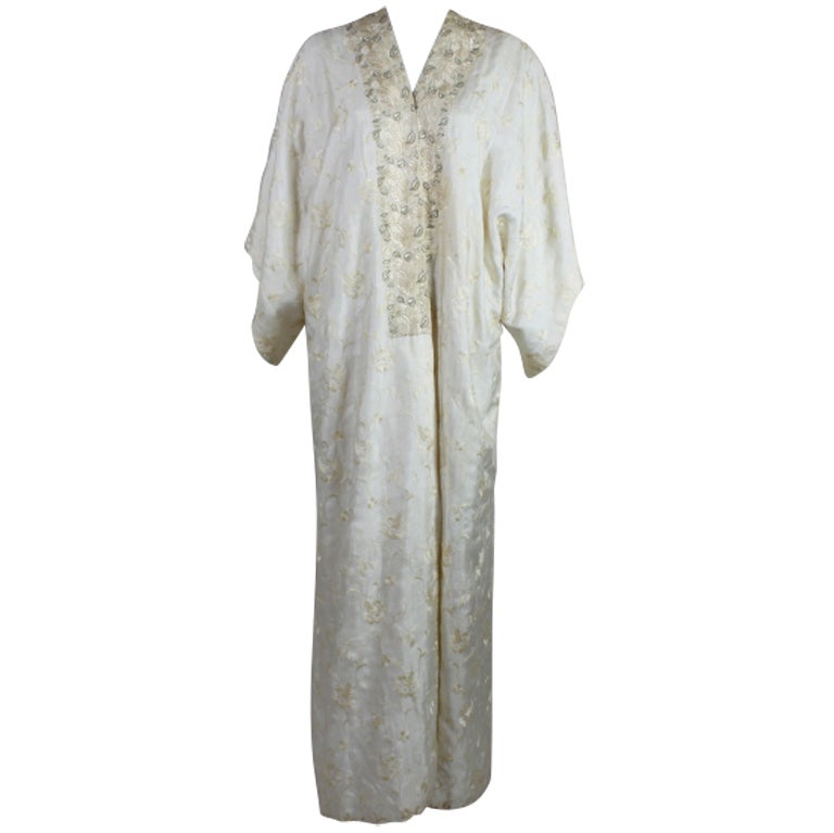 Caftan House of Babani des années 1920 brodé à la main