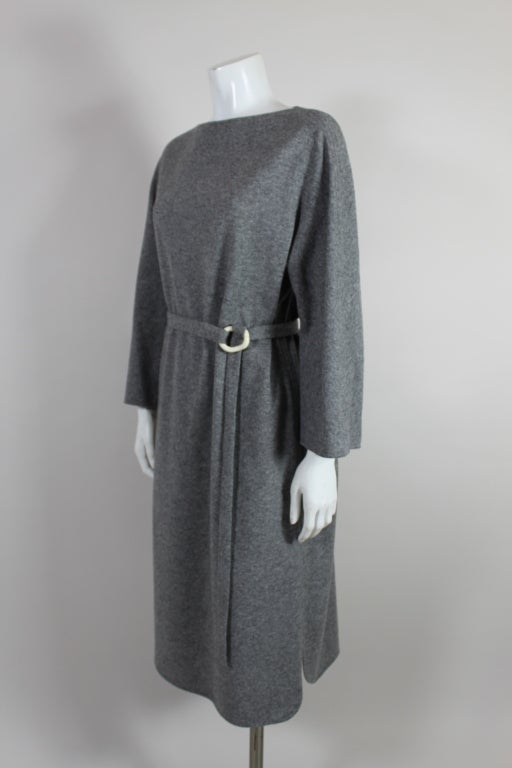 Women's Halston Wool Dress with Paloma Picasso Belt