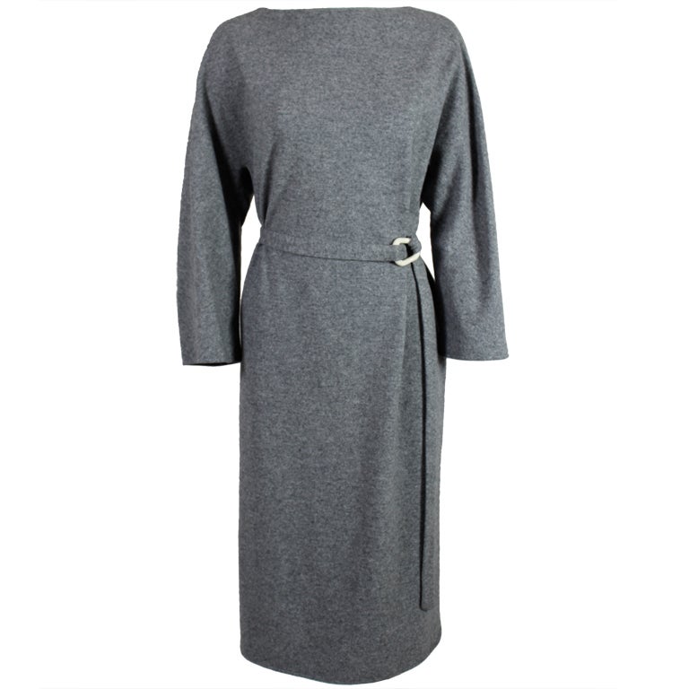 Halston Wool Dress with Paloma Picasso Belt