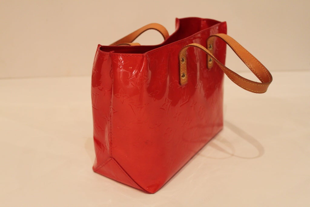 Louis Vuitton Pearlescent Orange Embossed Handbag