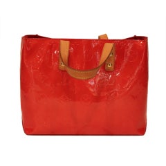 Louis Vuitton Pearlescent Orange Embossed Handbag