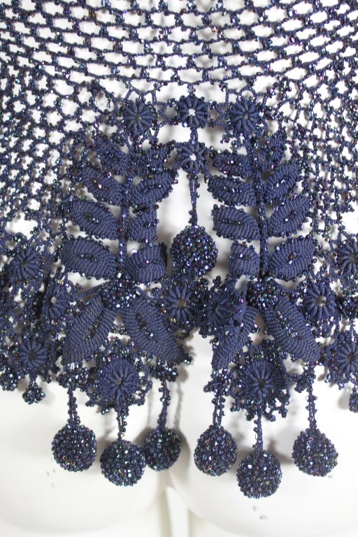 Victorian Hand-Made Carnival Bead Vest with Gauntlets 7