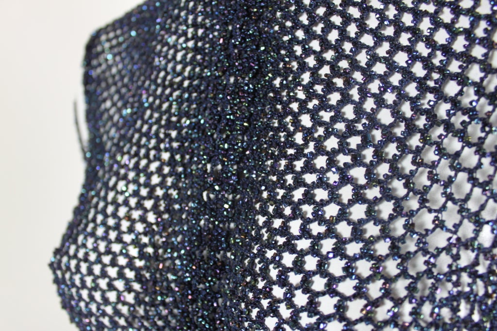 Victorian Hand-Made Carnival Bead Vest with Gauntlets 4