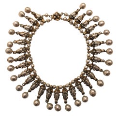 1960's Miriam Haskell Baroque Pearl Collar
