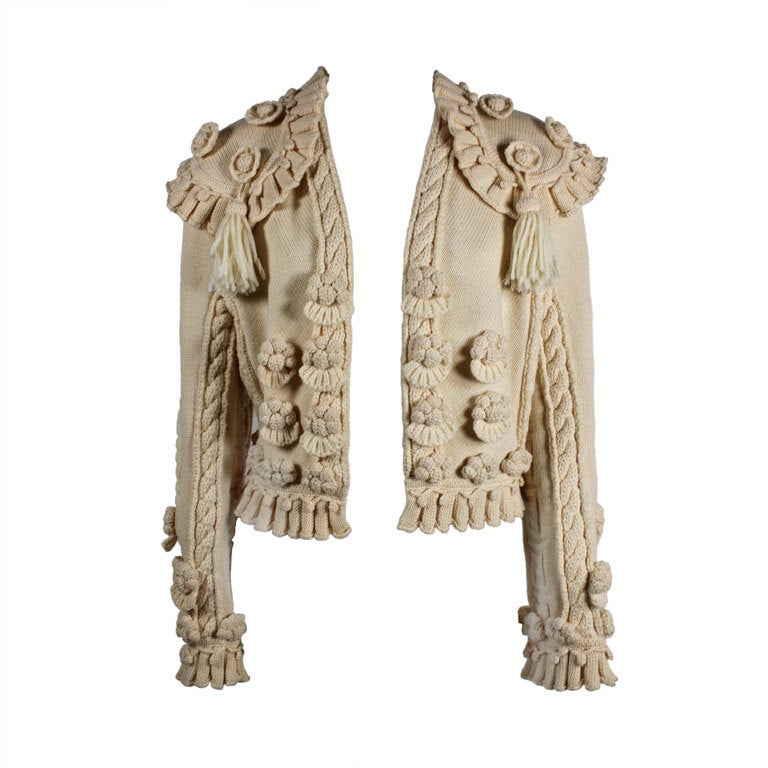 Givenchy Couture Matador Inspired Wool Sweater