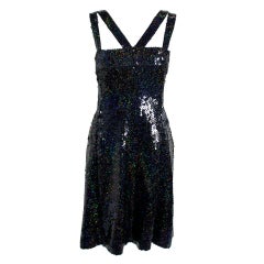 Emanuel Ungaro Iridescent Sequined Cocktail Dress with Jacket at 1stDibs
