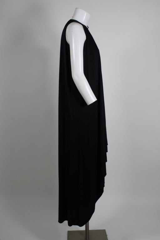 Women's Bill Blass jersey halter gown