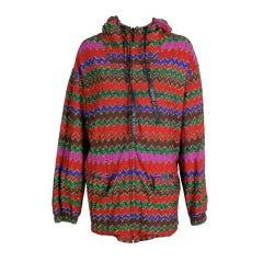 Missoni Multi Zigzag Hoodie that Converts Into Backpack