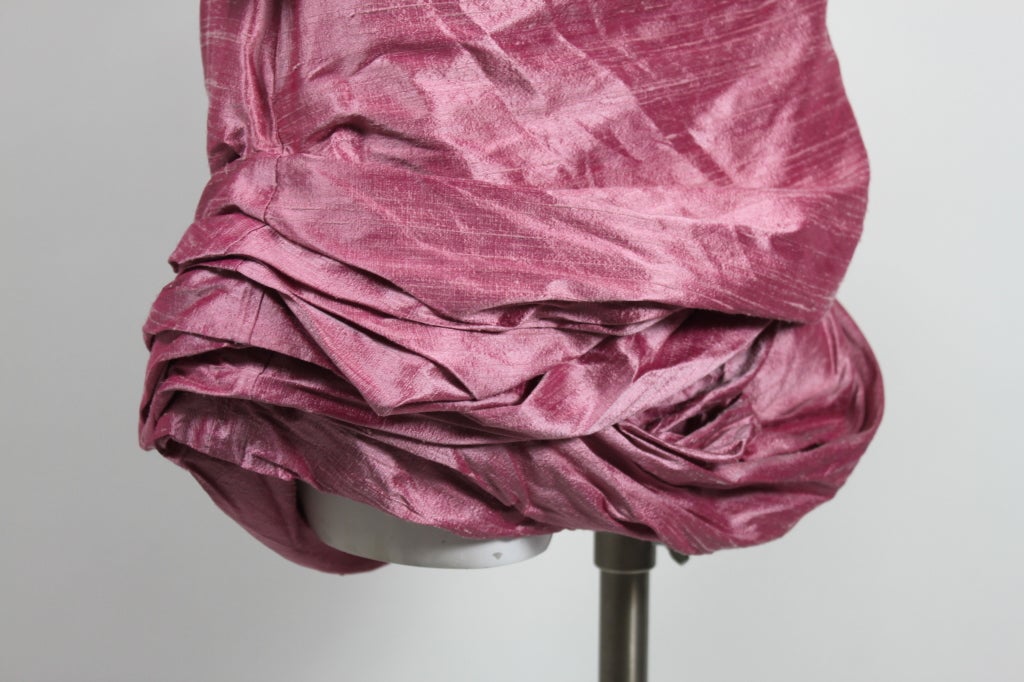 Giorgio Rose Pink Silk Strapless Party Dress 2