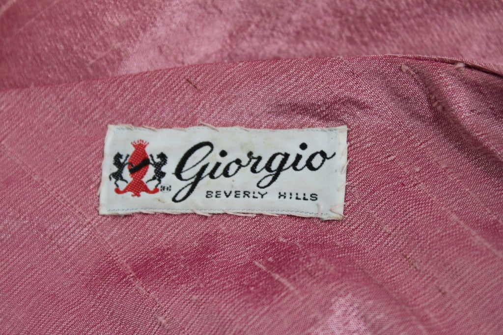 Giorgio Rose Pink Silk Strapless Party Dress 4