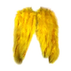 Dior Canary Yellow Maribou Jacket
