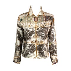 Hermes Jacket in Iconic Silk Scarf Print