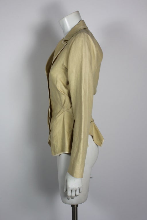 Women's Girbaud 1990s Sandy Deconstructed Tailored Jacket For Sale