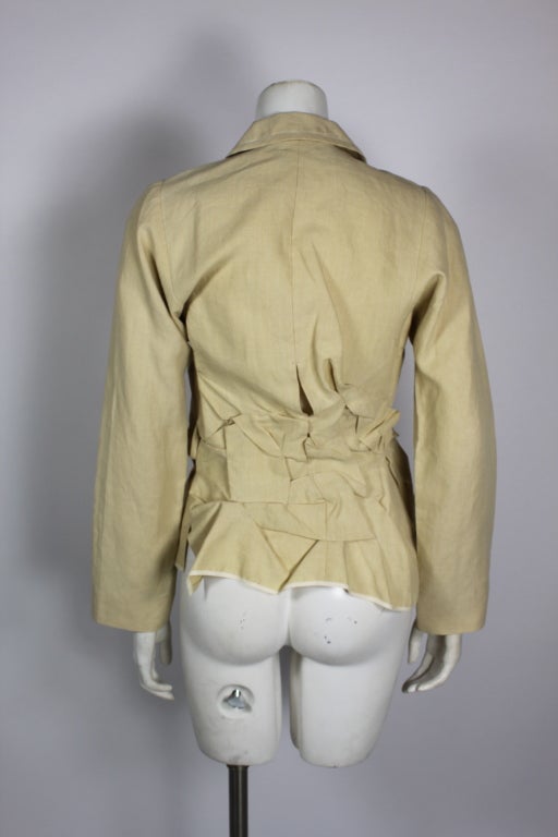 Girbaud 1990s Sandy Deconstructed Tailored Jacket For Sale 1