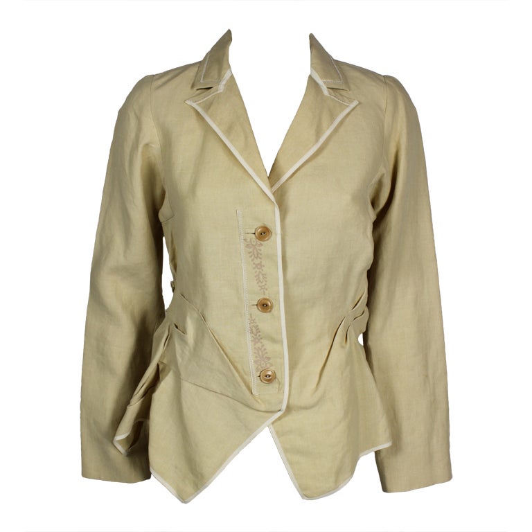 Girbaud 1990s Sandy Deconstructed Tailored Jacket For Sale