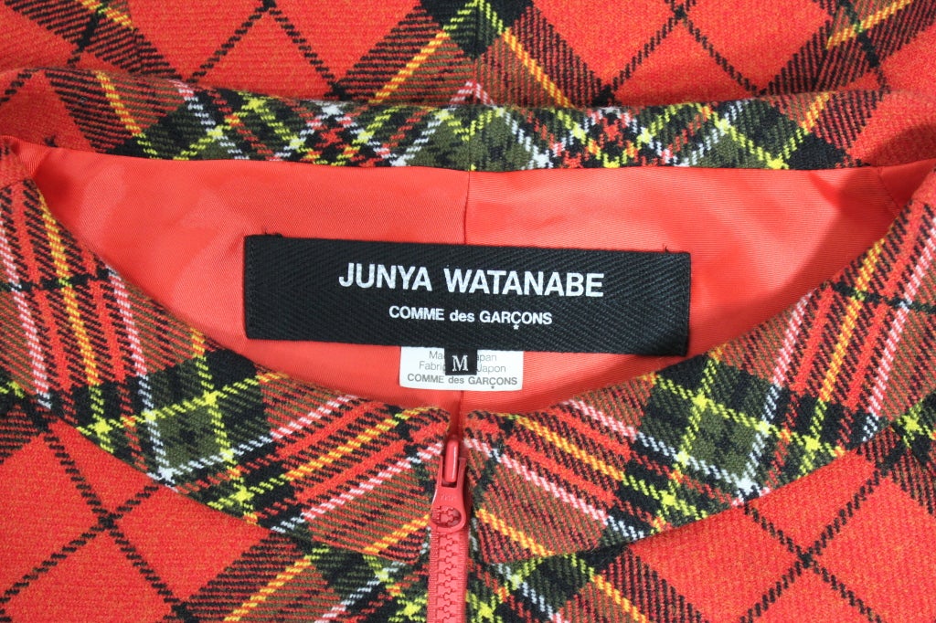 Junya Watanabe for Comme des Garcons Tartan Bodysuit For Sale 3