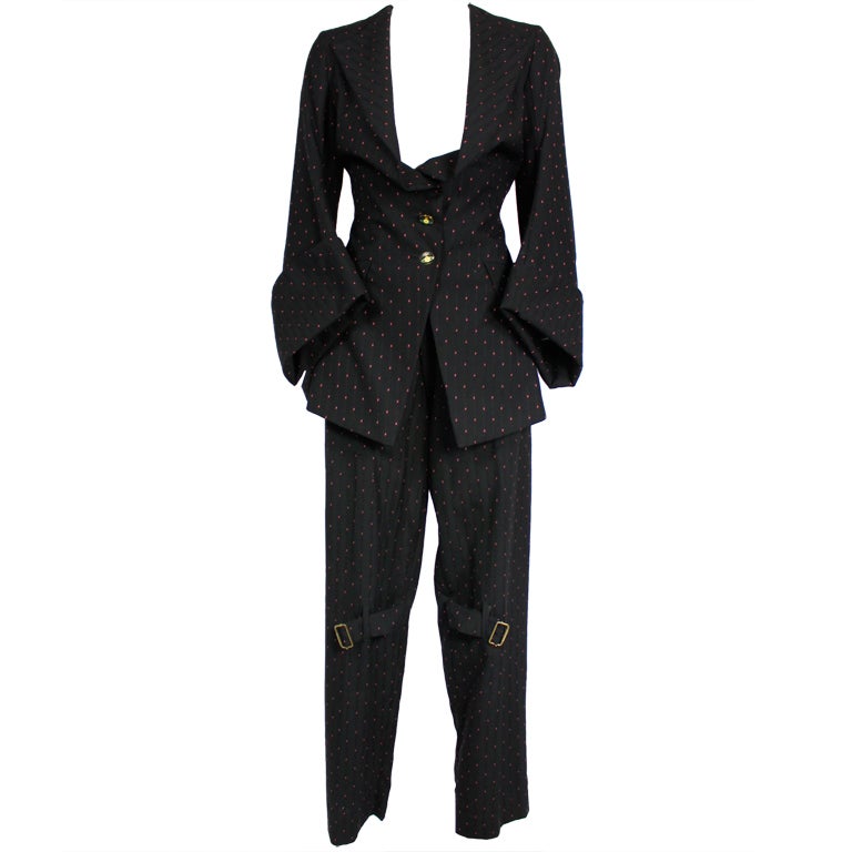 Vivenne Westwood 1990s Two-Piece Bondage Suit For Sale