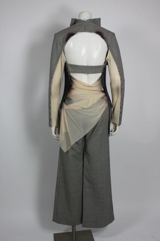 Issey Miyake 1990s Exploded Houndstooth Suit In New Condition For Sale In Los Angeles, CA