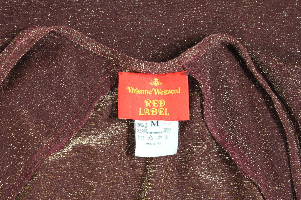 Vivienne Westwood Red Label Knit Lurex Dress For Sale 2