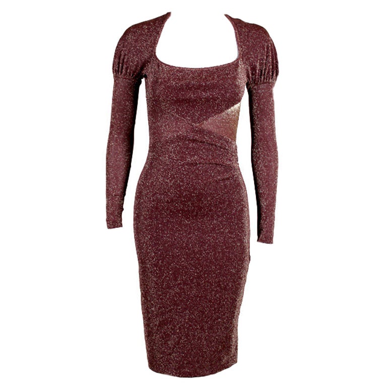 Vivienne Westwood Red Label Knit Lurex Dress For Sale