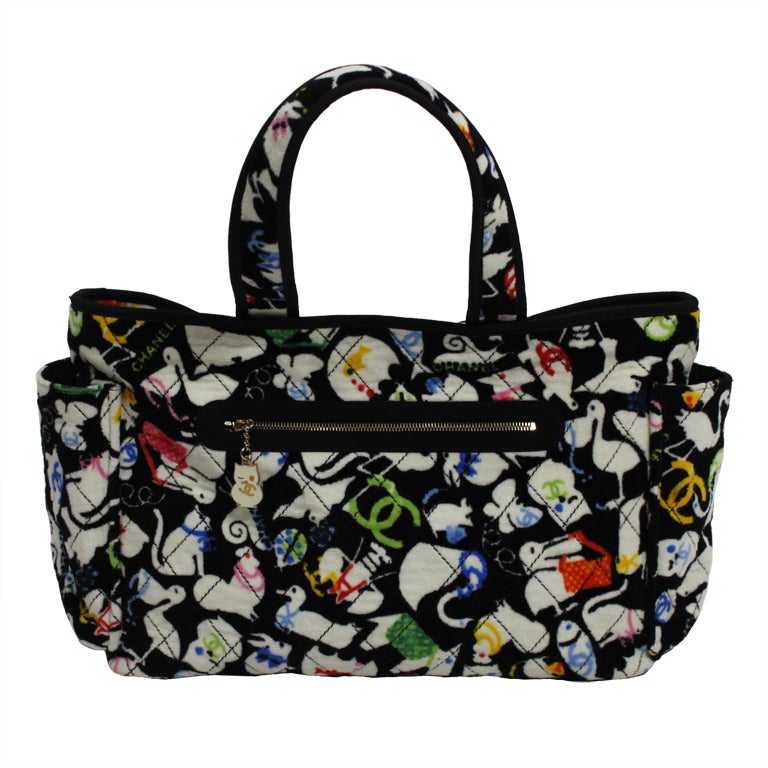 CHANEL Pre-Owned 2007 Terry Baby Animals Diaper Bag - Farfetch