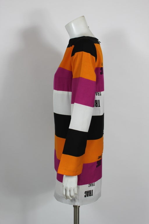 Rudi Gernreich Colorblock Printed Mod Dress 2