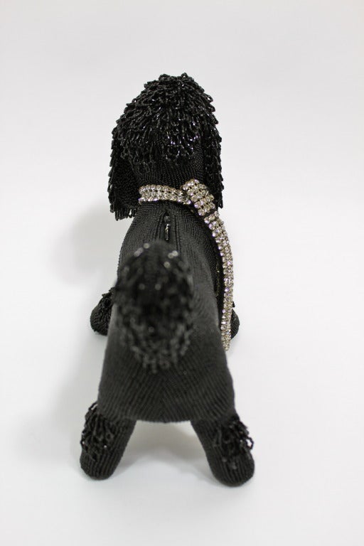 1950s/60s Walborg Beaded Poodle Clutch 1