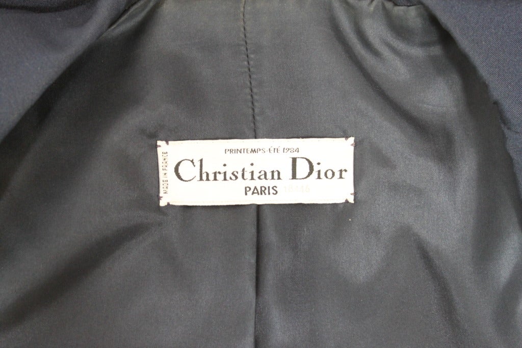 Christian Dior 1984 Couture Silk Gown with Jacket For Sale 3