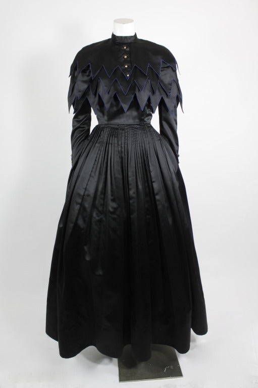 Chanel Boutique Ball Gown with Tiered Geometric Bodice In Excellent Condition For Sale In Los Angeles, CA