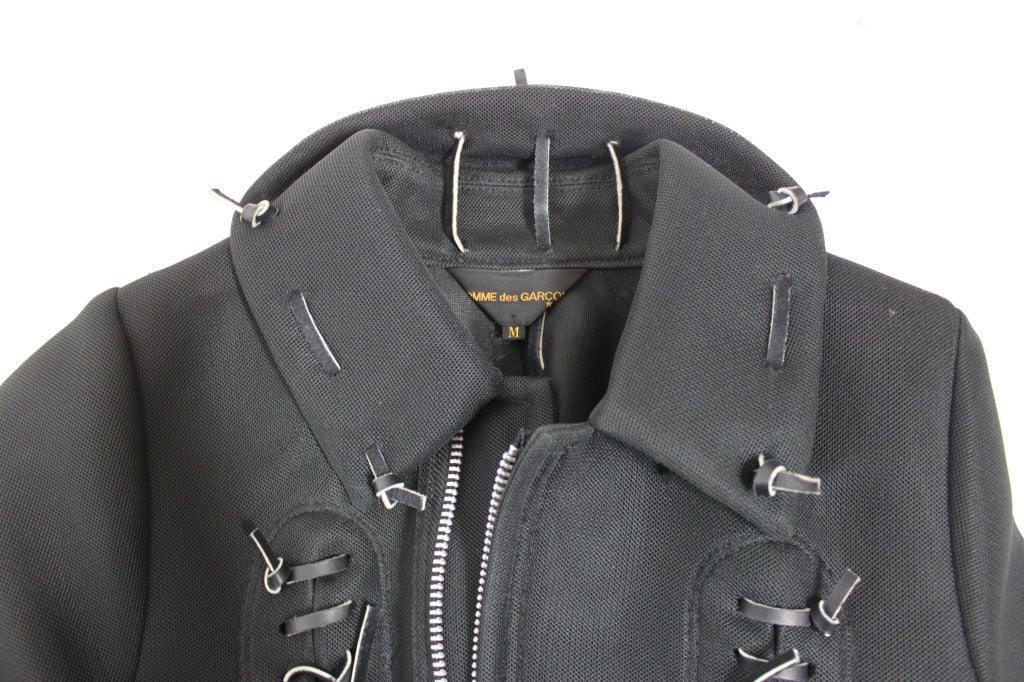 COMME des GARÇONS Football Leather Cord Motorcycle Jacket 5