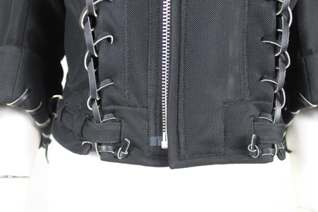 COMME des GARÇONS Football Leather Cord Motorcycle Jacket 3