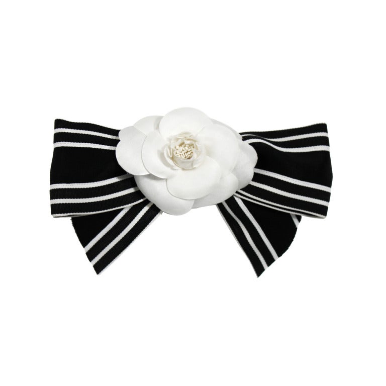 Chanel Bow Hair Clip at 1stDibs