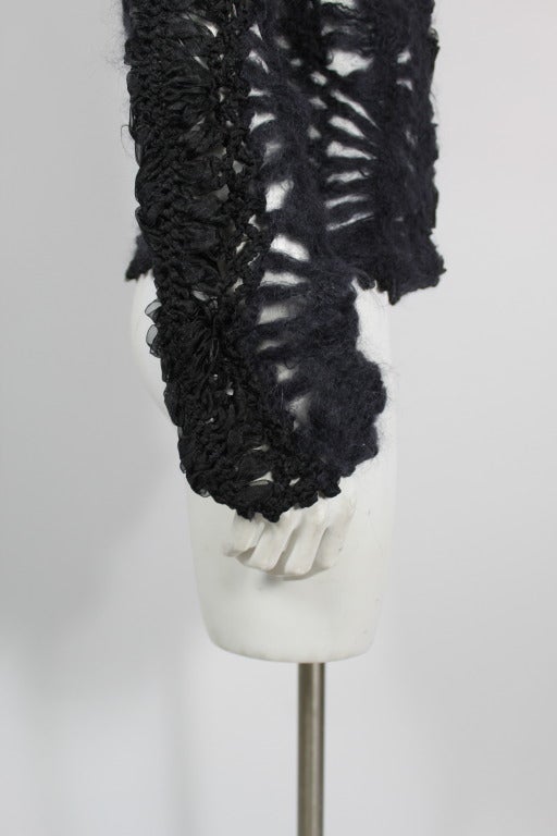 Christian Dior Wool Cashmere Crochet Sweater 4